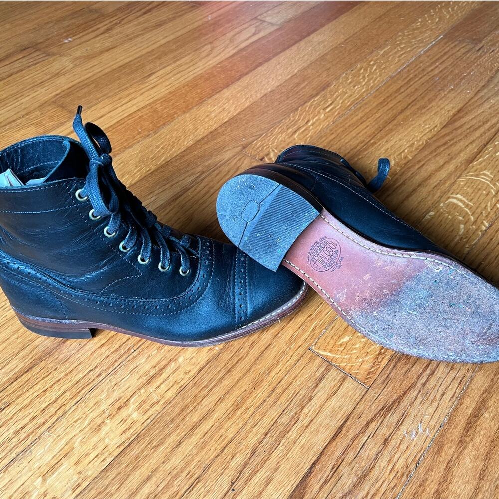 Discontinued Wolverine 1000 Mile Evelyn Women's 7.5B Black Leather Boots - Used - Picture 9 of 12